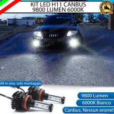 KIT LED H11 6000K CANBUS XENON 9800 LM LUMEN FENDINEBBIA AUDI A4 B7 / A4 AVANT