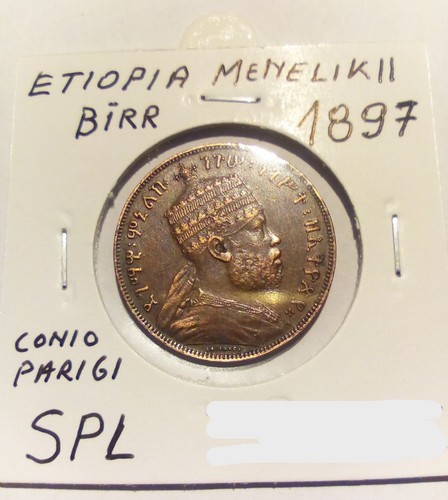 Moneta etiopia birr 1897 - etiopia,
