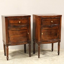 COPPIA COMODINI Luigi XVI - IN NOCE - Italia EPOCA 700 - RESTAURATI
