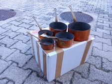 Pentole in rame, set completo