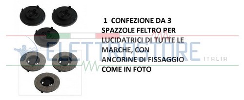 Serie spazzole feltro - 3,