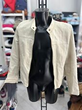 Vera Pelle Giacca In Pelle Uomo Man Tg48 Bianco LLV995