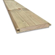 Perlina Doghe in legno di abete impregnato, 15 cm x 2 cm, per rivestimenti