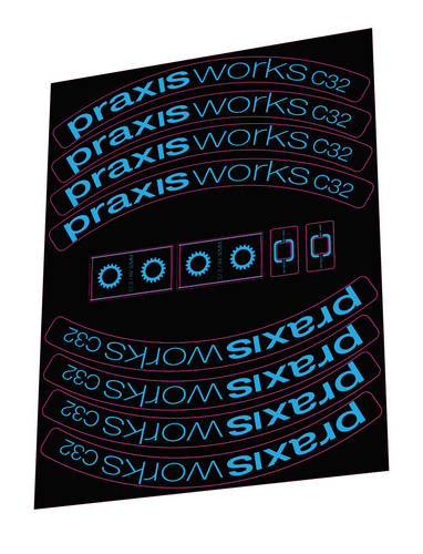 Praxis works c32 - 275, adesivi