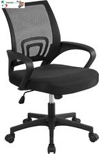 Sedia da Ufficio Scrivania Ergonomica a Rotelle Girevole Reclinabile Imbottita i