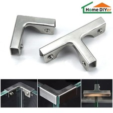 Acquario Pesciera Acciaio Inox Staffa Vetro Bordo Angolare Protezione 'L' 'T'