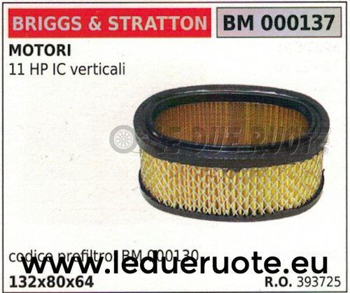393725 filtro aria motore - 393725,