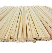 500 pz 35 cm Bacchette Bastoncini Zucchero filato in legno quadrate imbustate