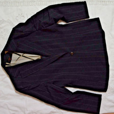 Completo Donna Elegante Gessato Nero - Mariella Rosati, Taglia 44 IT, Lana 95%