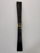 CINTURINO CAMPAGNOLO PELLE ANSA 19 MM CON CHIUSURA DEPLOYANTE "LUCERTOLA NERO"