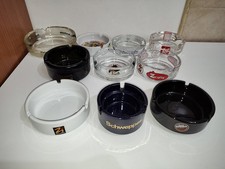 Lotto 10 posacenere in vetro varie marche Vergnano Moretti Mionetto Portacenere