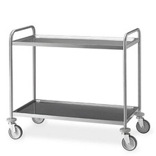 Carrello acciaio inox 2 piani smontabili mm.1090x590xh.950 Kg.120 per ristorazio