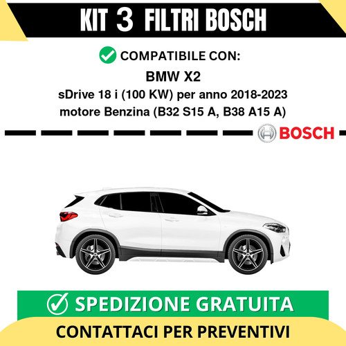 Kit bosch filtri tagliando - 3,
