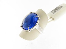 MORELLATO anello India acciaio e cristallo blu S01O611A mis.16