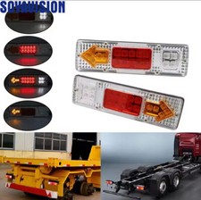 KIT 2 FANALI POSTERIORI LED STOP FRECCIA PER CAMION RIMORCHI CAMPER VAN 12/24 V