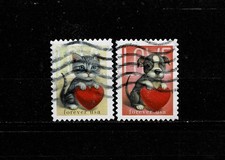 13661- Stati Uniti, USA, anno 2023 Love. Gatto e cane. Argomento: animali, animali domestici