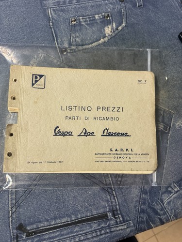 Listino piaggio vespa - listino, moscone
