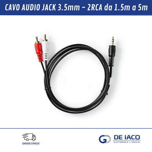 Cavo audio jack 5mm - audio, rca