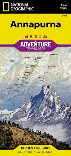 Annapurna map - map, (nepal)