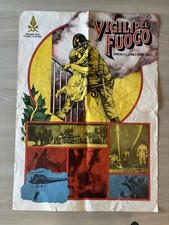 Poster,Manifesto VIGILI DEL FUOCO DICEMBRE 1977 BOLOGNA MEDAGLIA D'ORO POMPIERI