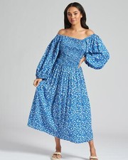 Donna Vestito Estivo Blu