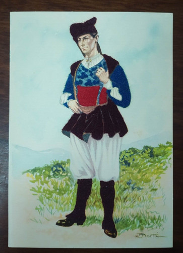 9916 cartolina costumi - cartolina,