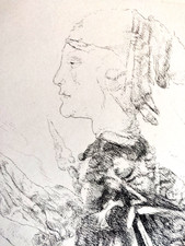 Incisione acquaforte "Piano