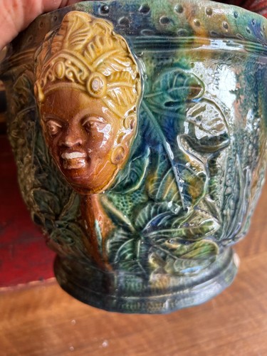Cache pot ceramica dipinta - cache, in