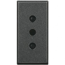 Bticino HS4113 axolute presa 2 poli+Terra 10A colore Antracite