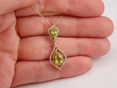 Ciondolo pendente peridoto