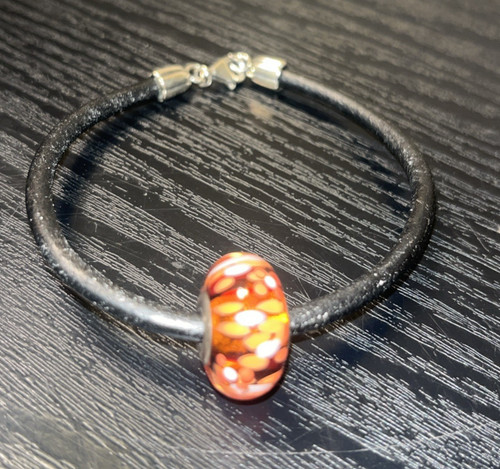 Pandora black leather - pandora, bracelet