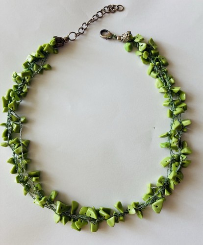 Collana perline pietra - di, chip