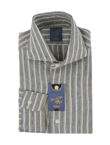 Camicia lino grigia - lino,