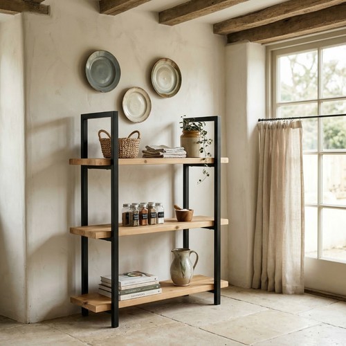Libreria industriale rustica