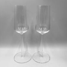 iittala Essence Alfredo Haberli Long Stem Champagne Flute Glass 9.25” 2001 Toast