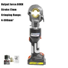 Pinza idraulica elettrica dritta 4-300 mm² 18 V 60 KN crimpatrice ricaricabile