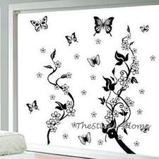 FARFALLE FIORI VITE Adesivi da