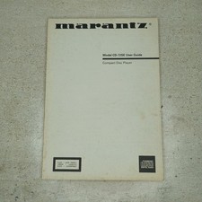 Manuale utente lettore compact disc Marantz CD-72SE originale
