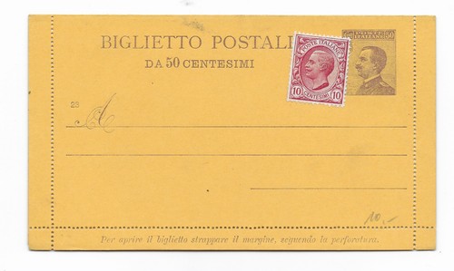 Italia regno biglietto postale - regno,