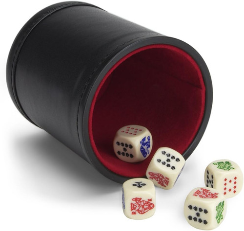 Set dados póker cubilete - set,