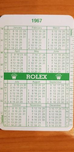 Calendario rolex vintage - calendario,