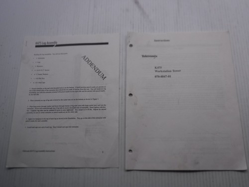 Tektronix k475 manuale torre - manuale,