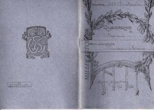 QUADERNO A QUADRETTI anni '20 stampa ditta Majella di a. Chicca - Tivoli