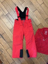 Pantaloni da sci rossi bambino