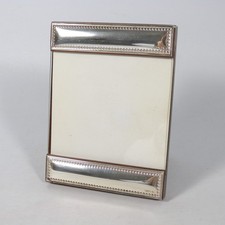 CORNICE DA TAVOLO APPOGGIO PORTAFOTO PORTA FOTO PLACCATO ARGENTO ZANOLLI 8 x 8.5