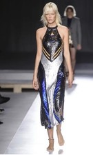 SPLENDIDO ABITO LUNGO 124CM DA FESTA CON 2SPACCHI LATERALE 53CM-SPORTMAX MAXMARA