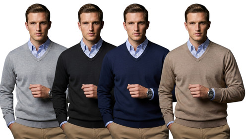 Maglione uomo scollo v - scollo,