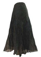 Gonna nera arricciata