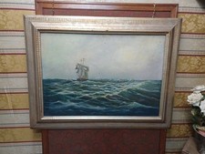 Quadro mare tempesta olio - quadro,