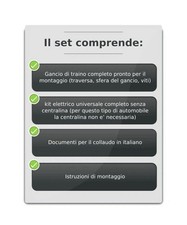 Gancio di traino estraibile
